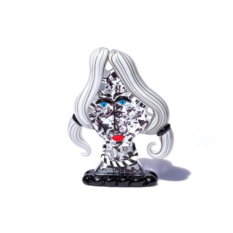 Murano head sculpture inspired by Picasso' style