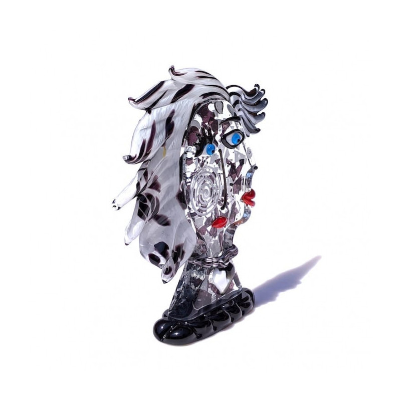 Elegante scultura in vetro arredo casa idea regalo