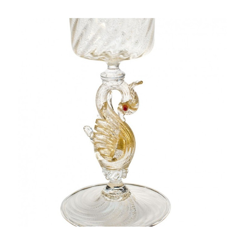 elegant luxury goblet with gold decoration