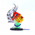AMBRA Female head in colored glass