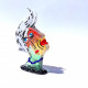 multicolor modern woman head sculpture