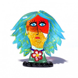 Murano head sculpture inspired by Picasso' style