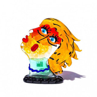 Murano head sculpture inspired by Picasso' style