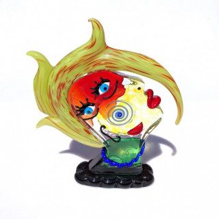 Murano head sculpture inspired by Picasso' style