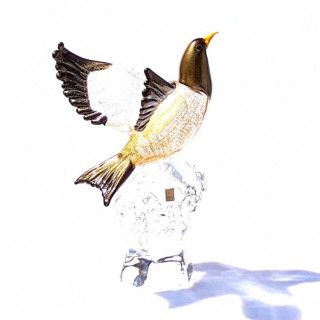 Murano glass dove sculpture