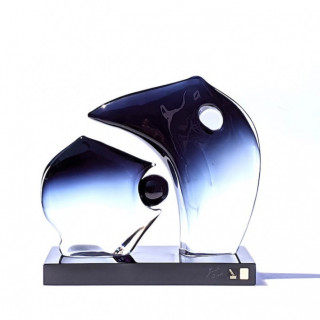 abstract Murano  glass sculpture modern design