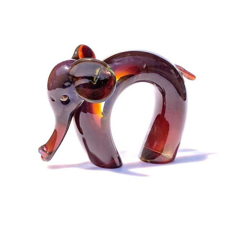 elephant sculpture amber gift idea