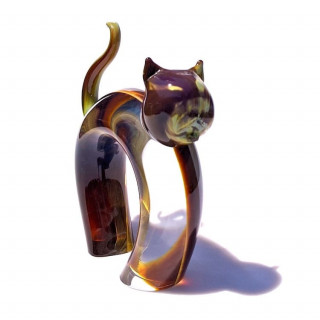 Murano small sculpture in chalcedony glass