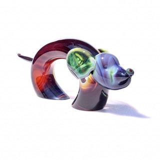 Murano small sculpture in chalcedony glass