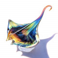 OCEANCREATURE ray fish in multicolored glass