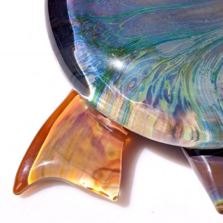 sculpture shades of blue home decor animal figure