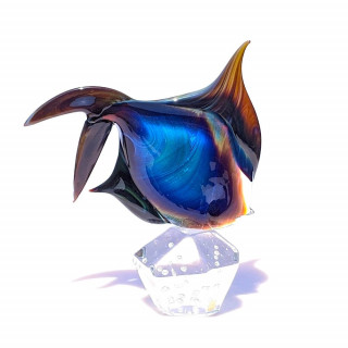 Murano glass fish sculpture
