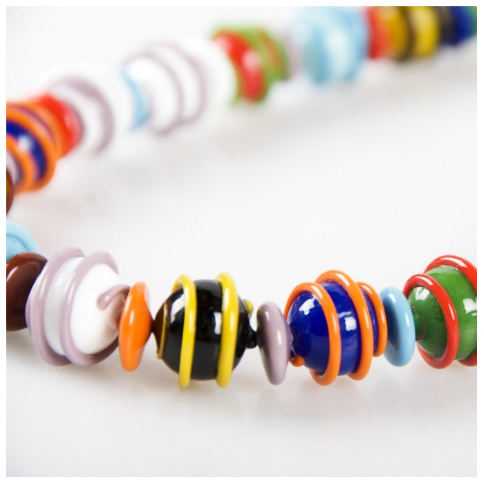 Classic Multicoloured Murano glass Necklace 