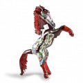 BAIARDO red horse glass sculpture