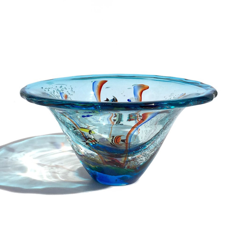 Murano glass aquarium vase