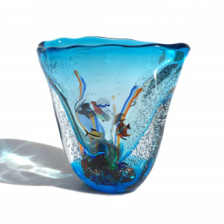 Vaso Vetro Soffiato Aquario