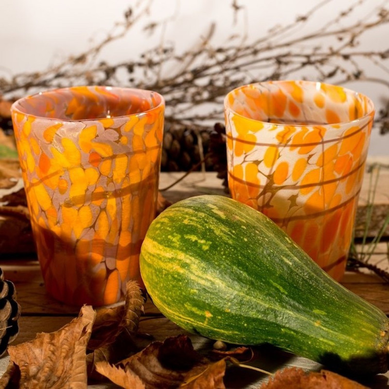 FALL FREE GIFT - A colorful drinking glass