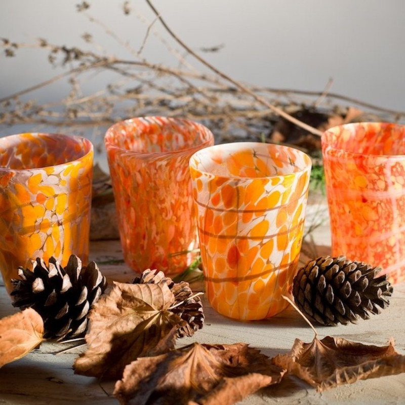 FALL FREE GIFT - A colorful drinking glass