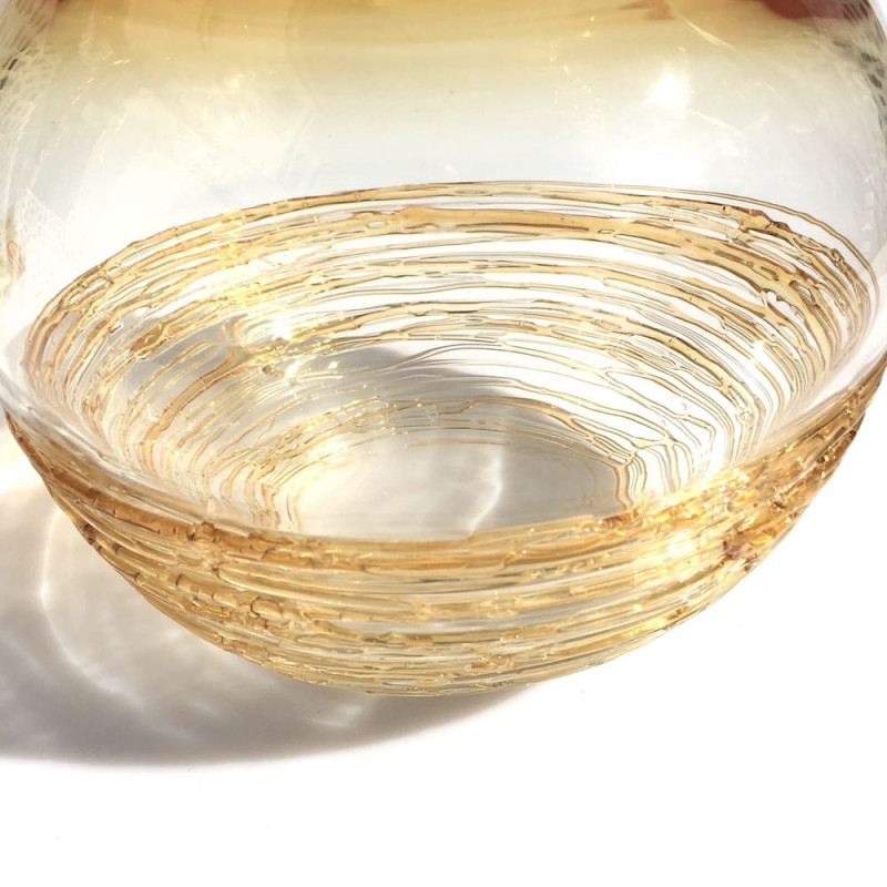 ERMES&ERA coppia di vasi ambra da collezione