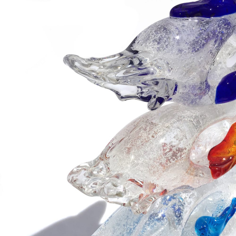 Scultura moderna vetro soffiato