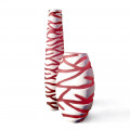 HARMONIA set of decorative red and white modern vases