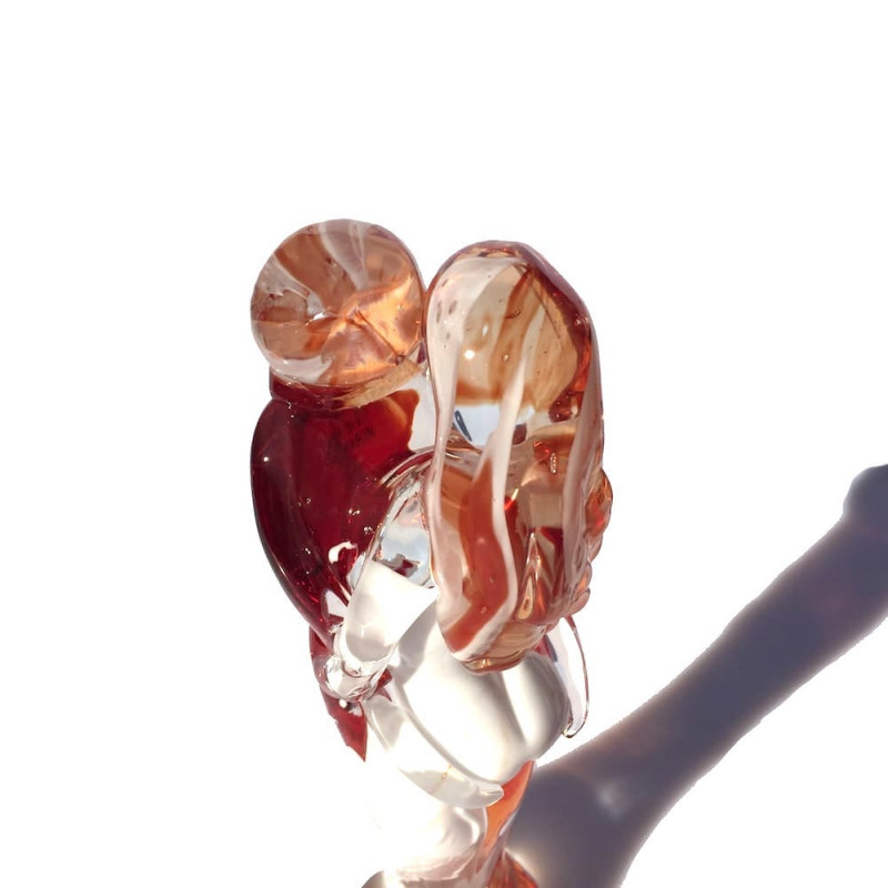 Handmade lovers glass sculpture gift idea Made in Italy