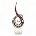 LOVE KNOT murrine and red glass
