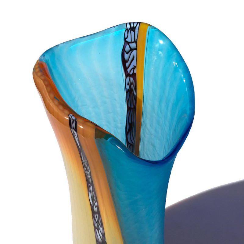 Tall conical design vase