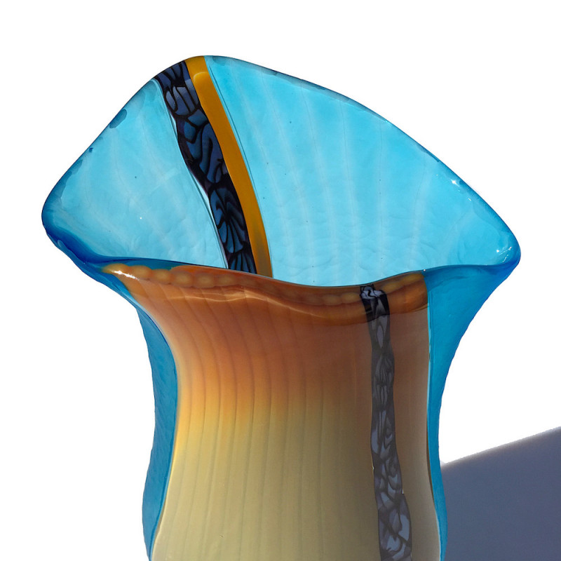 Narrow handmade modern vase