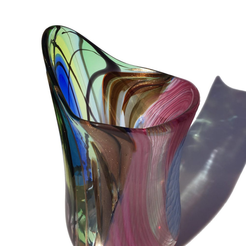 ISABEL grande vaso dalle sfumature arcobaleno