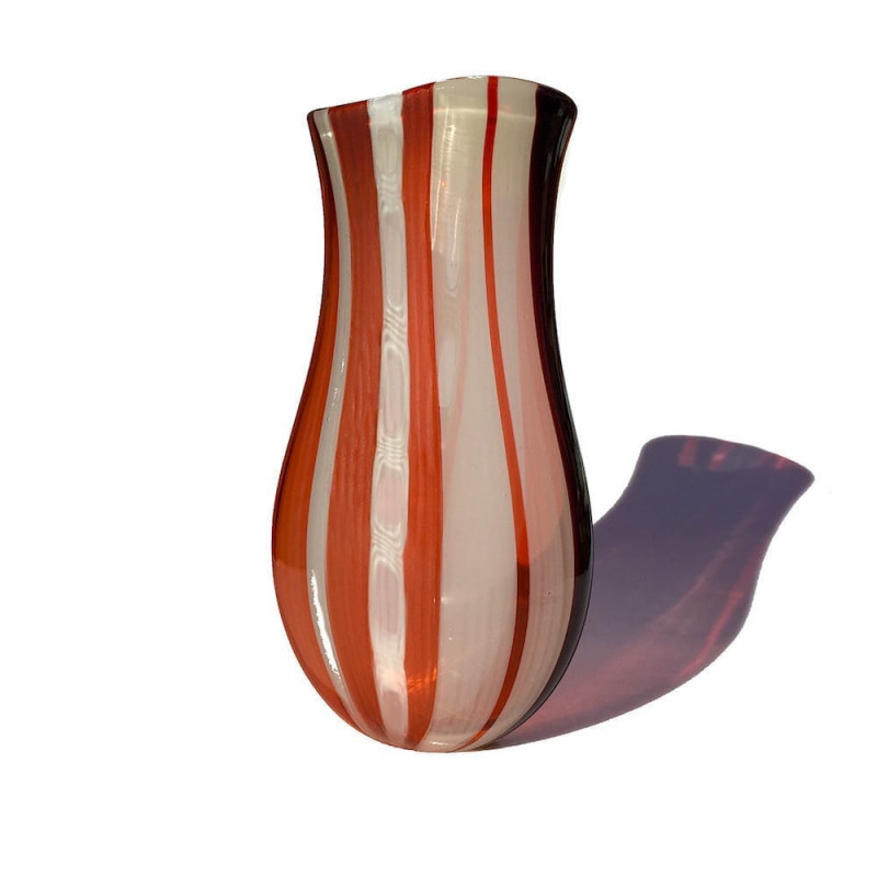 Tall Murano glass vase