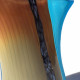 DARFUR SET coppia di vasi artistici azzurro ambra