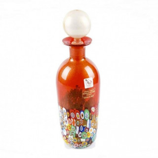 decorated bottle vase murano glass