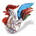 PENEO murrine glass rooster sculpture