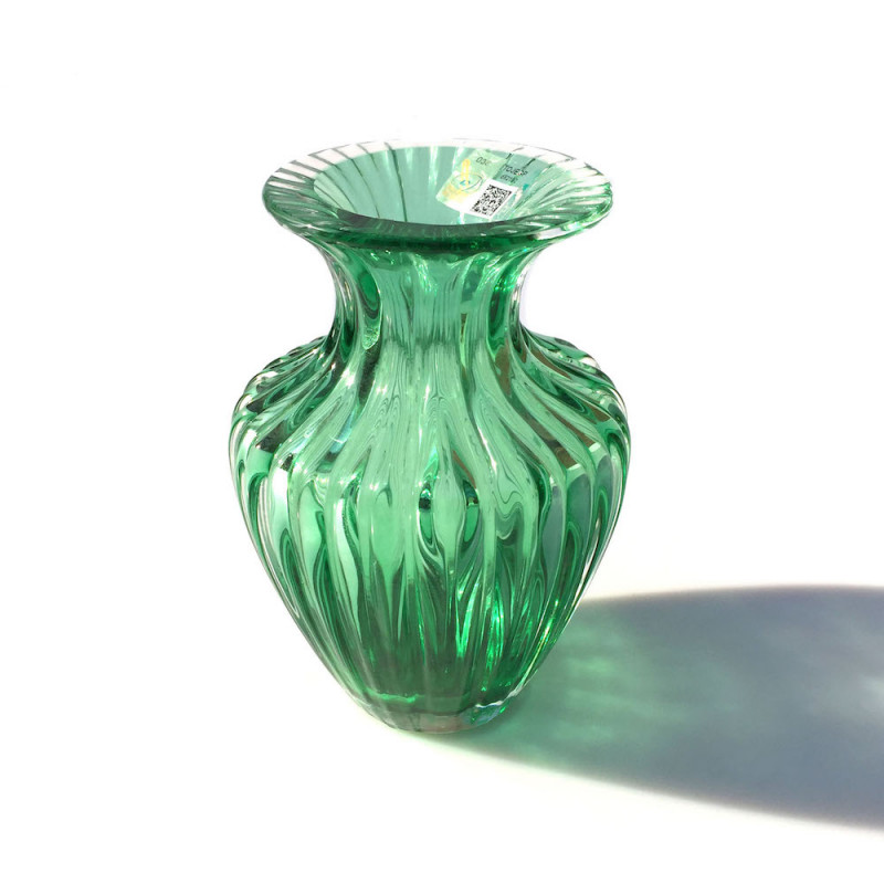 Vaso verde artigianale da arredo