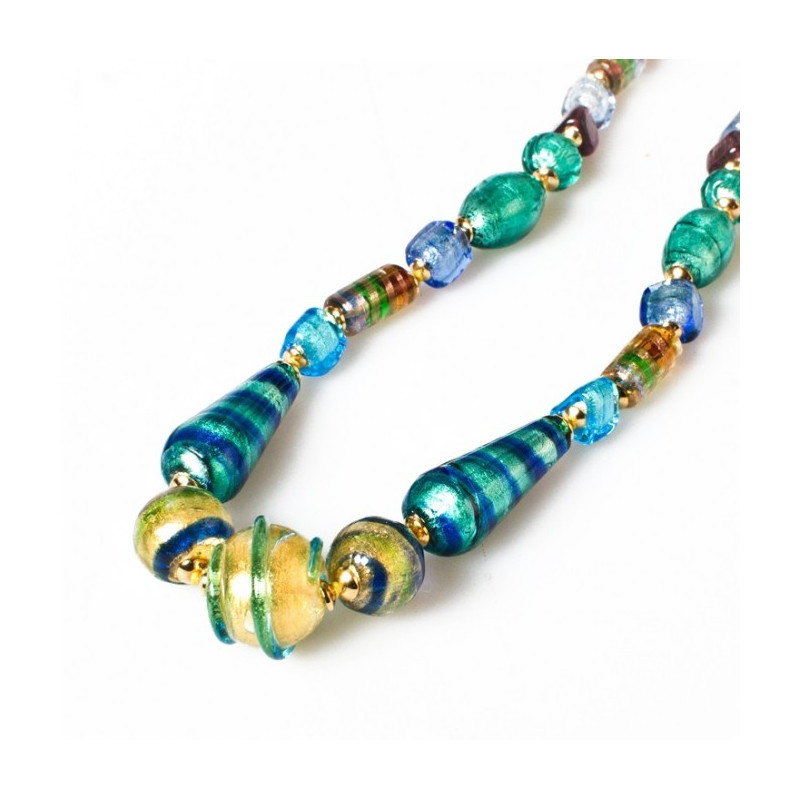 Murano glass Necklace handcrafted beads 