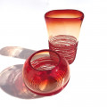 VENUS SET red pair of modern design vases