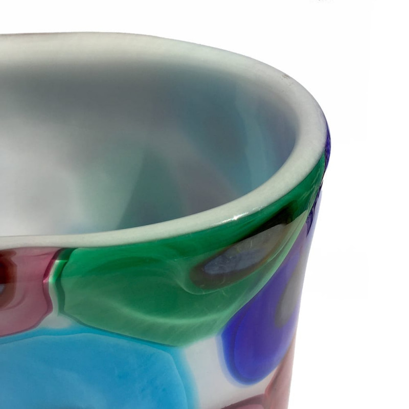 vaso maculato multicolore