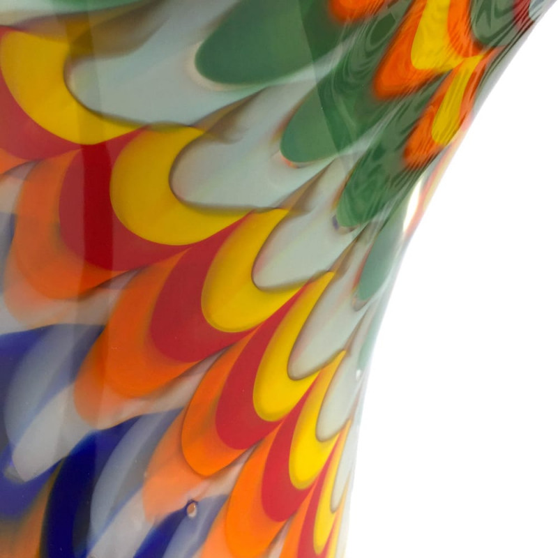 vaso moderno con motivo colorato