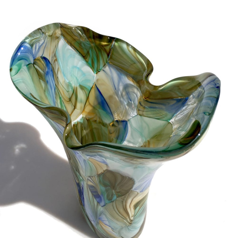 vaso in vetro design moderno