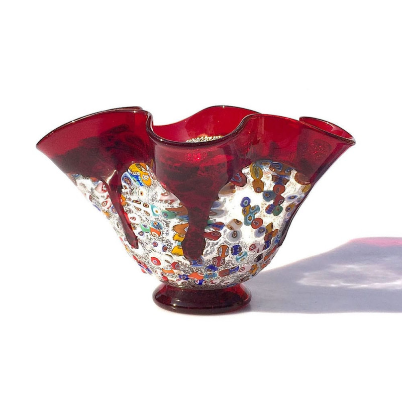 multicolored glass bowl murrine