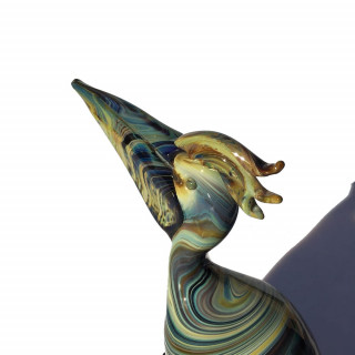 multicolored bird-shaped sculpture