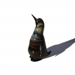 multicolored glass penguin