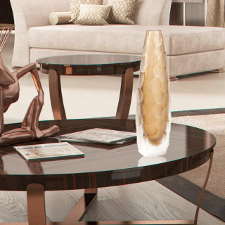 Amber Murano glass vase for your home décor