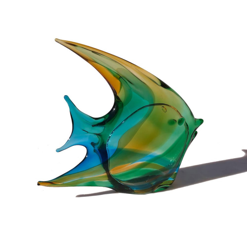 Murano glass fish sculpture