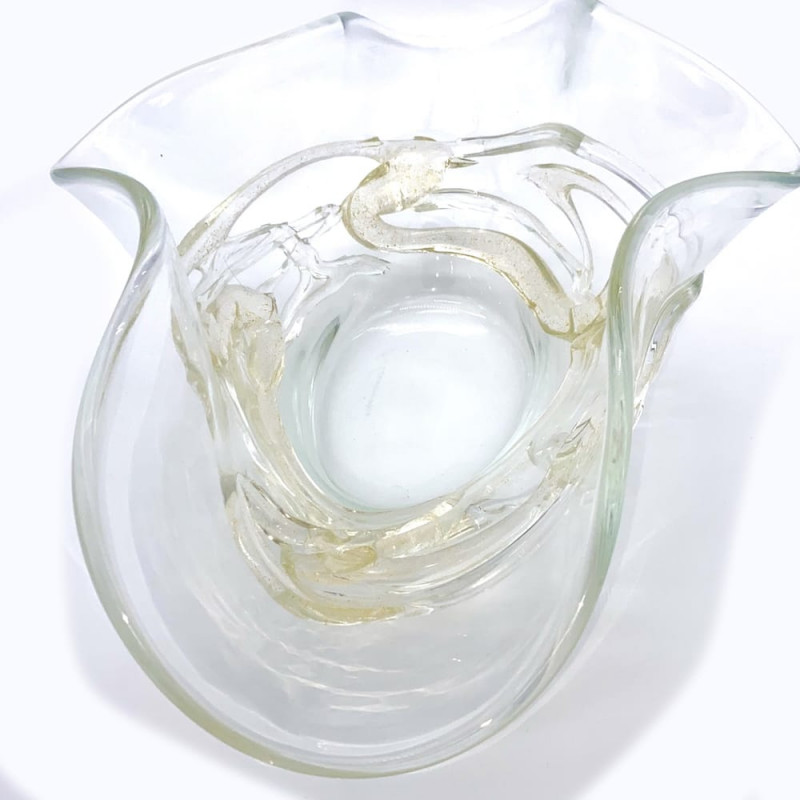 PARTENOPE crystal gold bowl luxury decor