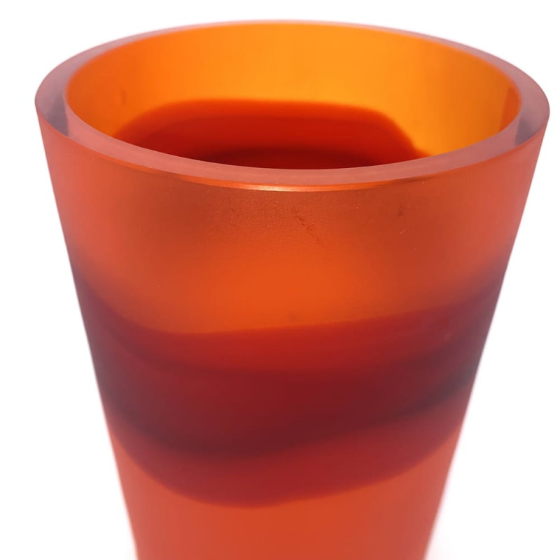 Vaso cilindrico in vetro di Murano