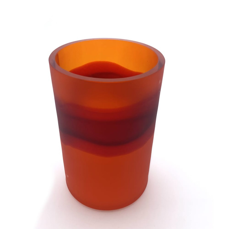 modern blown-glass vase