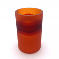SEGRETISSIMI vaso arancione a forma geometrica