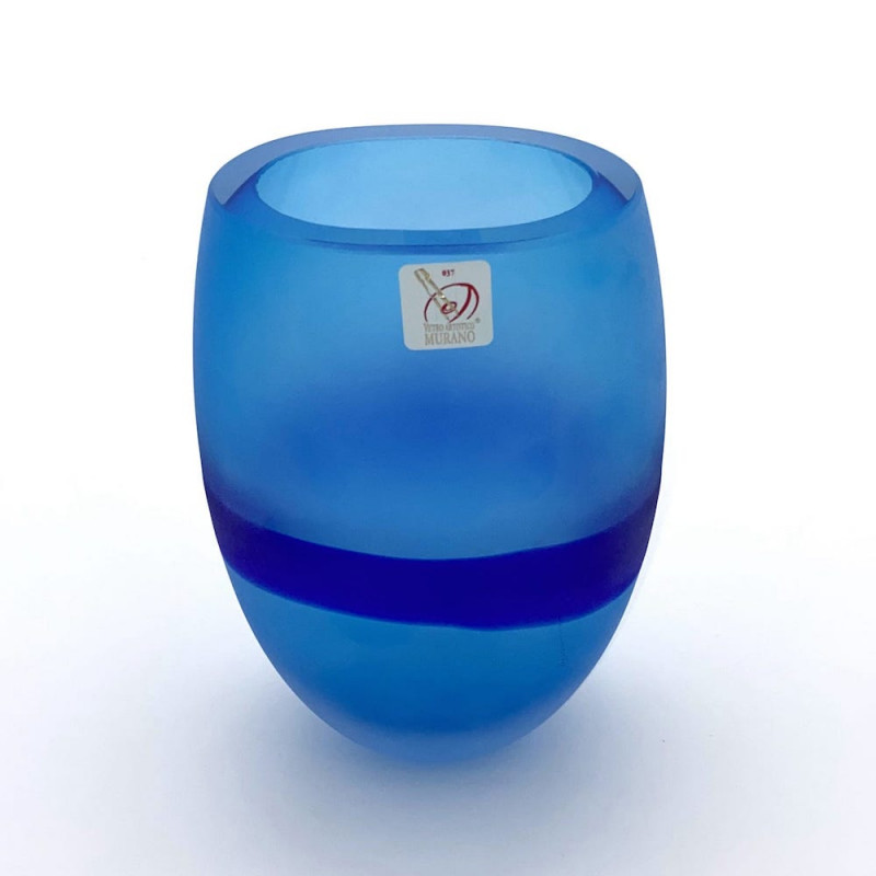 Modern blu vase Made in Italy